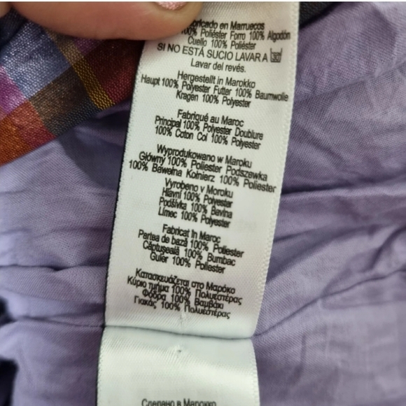 Next Toddler Dress 3-6 Months Check Tafetta With Velvet Collar Vintage Style - Picture 7 of 8